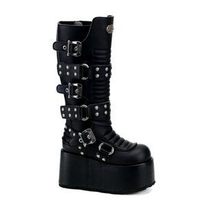 Demonia RIPSAW-520 4" platform boots